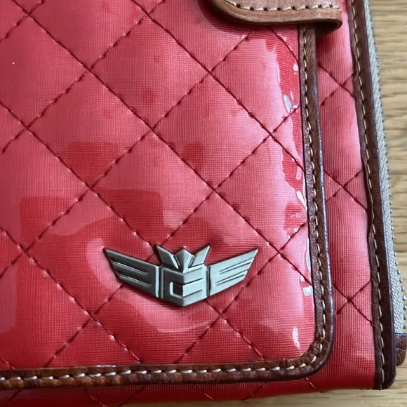 NWOT - CONSUELA - Quilted Red bifold Wallet light red - Picture 2 of 10